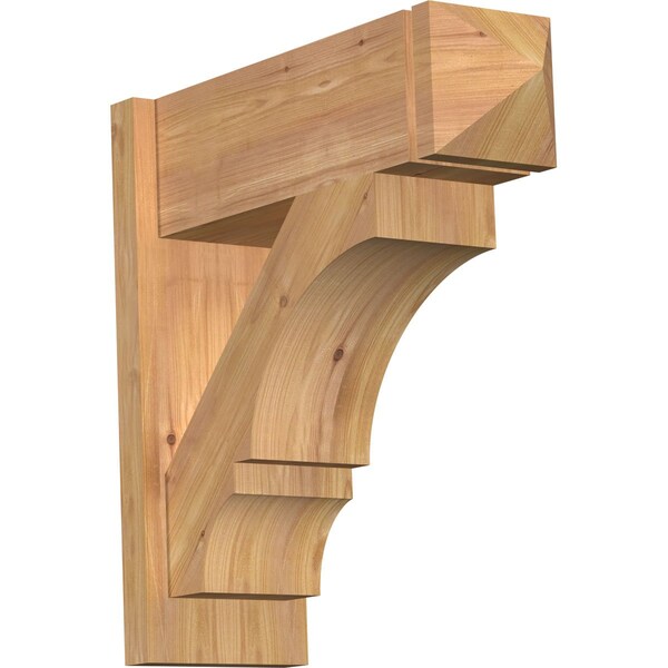 Ekena Millwork Balboa Smooth Arts and Crafts Outlooker, Western Red Cedar, 7 1/2"W x 22"D x 22"H OUT08X22X22BOA03SWR - main